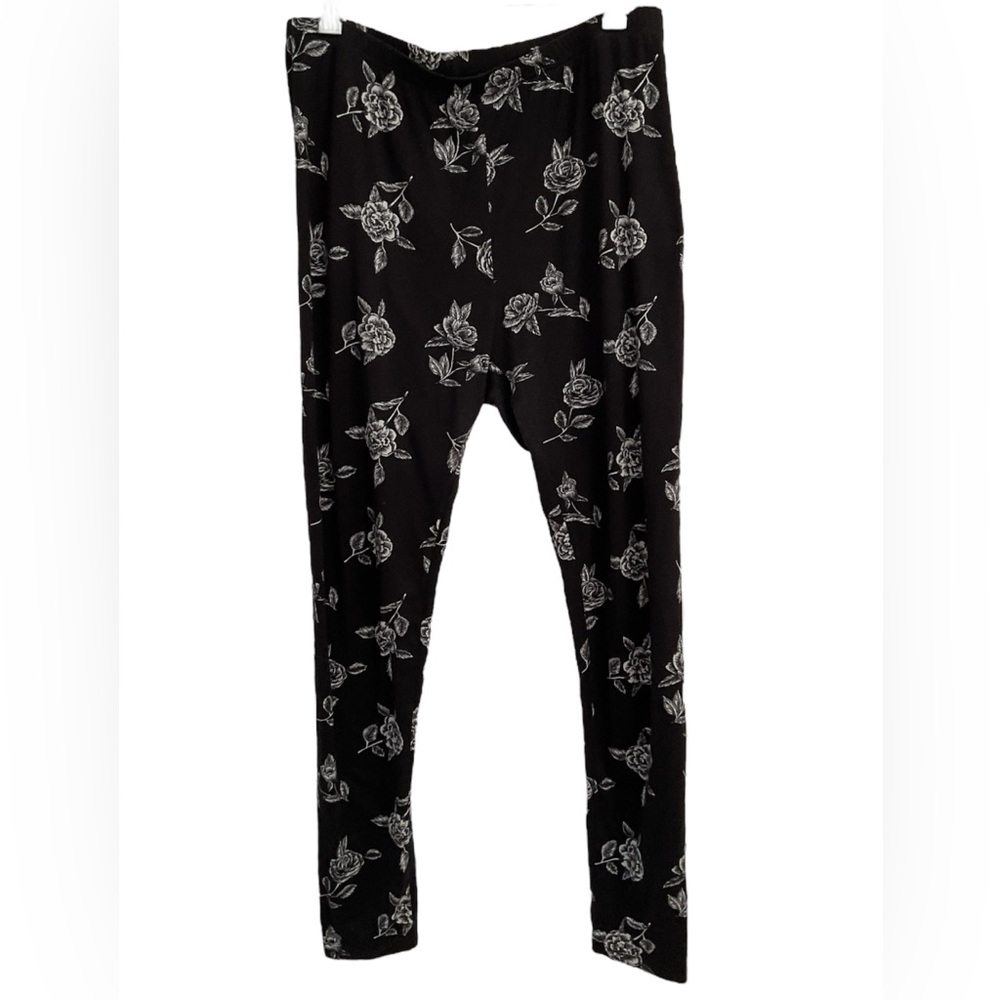 Floral🧡Black Kids Leggings